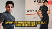Samantha Prabhu's Minimalist Black Outfit Steals the Show at Awards Night