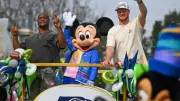 Seahawks Stars Darnold & Walker Bring Super Bowl Victory to Disneyland Parade