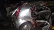 Speeding Car Jumps Median, Crashes into KSRTC Bus on Bengaluru-Tumakuru Highway; 5 Killed