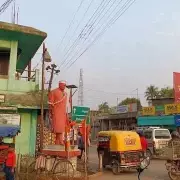 Statue of Jawaharlal Nehru Uprooted by Excavator in Assam's Cachar District