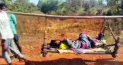 Tribal Man Carried 10km on Cot in Bastar Due to Absence of Motorable Road