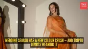 Triptii Dimri's Burnt Orange Anarkali Sets Wedding Season Fashion Tone
