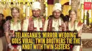 Twin Brothers Marry Twin Sisters in Rare Double Wedding Ceremony in Telangana