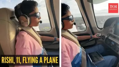 11-Year-Old Pilot Rishi's Viral Flight Video Shows Calm Mastery Beyond His Years