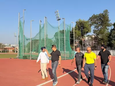Asian Relay Championships Delegation Inspects Chandigarh's Sector 7 Sports Complex