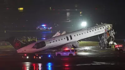 Audio Clip Reveals Tense Moments Before Plane Collided with Fire Truck at New York's LaGuardia Airport