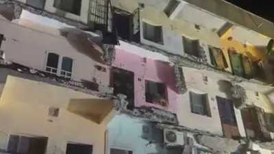 Balcony Collapse in Vadodara Residential Building Triggers Major Rescue Operation