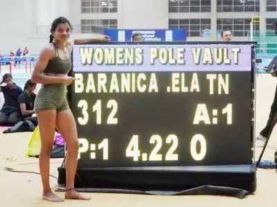Baranica Elangovan Sets New National Pole Vault Record at Indoor Championships