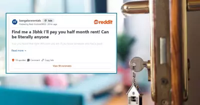 Bengaluru Tenant Offers Half-Month Rent Reward for 3 BHK House Hunt