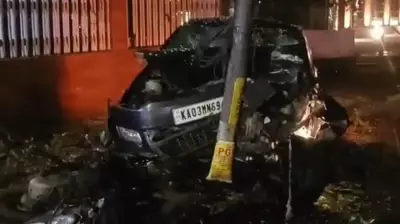 Bengaluru: Two Killed in Horrific Wrong-Side Crash as Car Rams Scooter