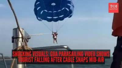 Goa Parasailing Cable Snaps, Tourist Falls into Sea; Safety Under Scrutiny