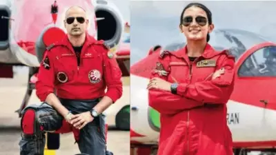 IAF Suryakiran Aerobatic Team Prepares for Chandigarh Show with Local Heroes