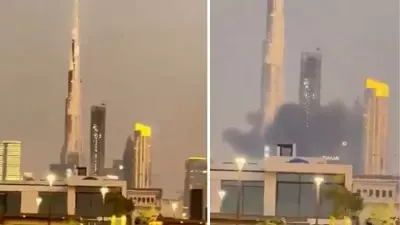 Iran Attacks Burj Khalifa, Smoke Seen Near World's Tallest Building