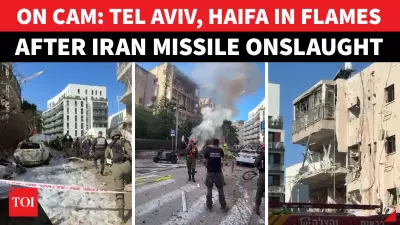 Iran Launches Massive Missile Barrage on Israeli Cities Tel Aviv and Haifa