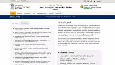 JEE Main April 2026 Admit Card Release Date Announced by NTA