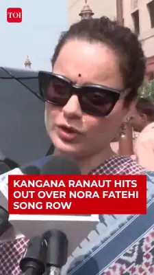 Kangana Ranaut Demands Strict Rein on Bollywood Over Nora Fatehi's 'Sarke Chunar' Song