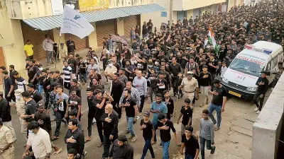 Karnataka Village Mourns Iran's Leader Khamenei with Black-Clad Gathering