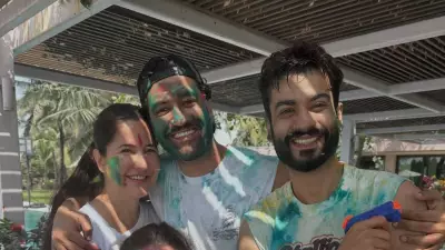 Katrina Kaif Celebrates Holi with Vicky Kaushal and Sister Isabelle in Festive Photo