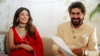 Kritika Kamra's Stunning Red Chanderi Saree for Gaurav Kapur Wedding