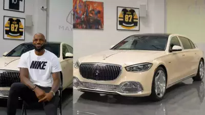 LeBron James Unveils Custom Mercedes-Maybach S-Class with Unique Ivory Exterior