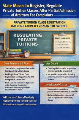 Maharashtra Drafts Law to Regulate Private Tuition Classes Amid Fee Complaints