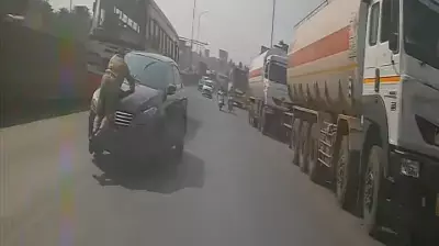 Man Smuggling Liquor and Gutkha Hits Cop, Drives with Officer on Bonnet for 4 km