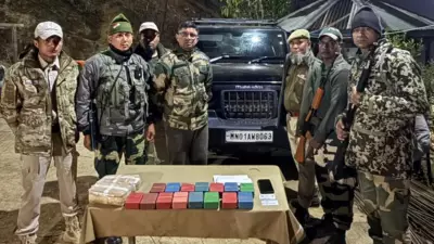 Manipur Security Forces Seize Narcotics in SUV Interception at Tengnoupal Check Post
