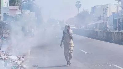 Namakkal Sanitation Workers Dump and Burn Waste on Roads, Highway, Causing Health Hazards