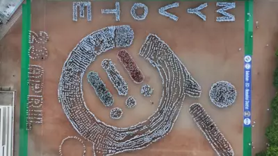 Namakkal Sets World Record with Massive Human Formation for Election Awareness