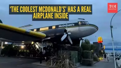 New Zealand McDonald's Serves Meals Inside a Real Retired DC-3 Aircraft