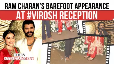Ram Charan Attends Rashmika-Vijay Reception Barefoot Due to Ayyappa Deeksha Vow