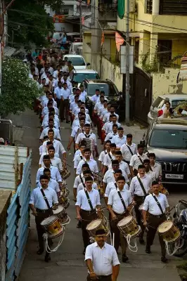 RSS Marks Gudi Padwa with Ghosh March, Honors Founder Dr. Hedgewar in Nagpur
