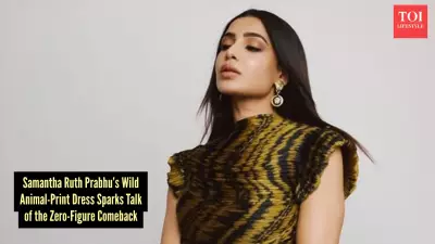 Samantha Ruth Prabhu Revives Zero-Figure Fashion with Bold Animal-Print Gown