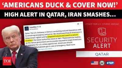 US Embassy in Qatar Issues 'Duck and Cover' Alert Amid Iran Missile Threats