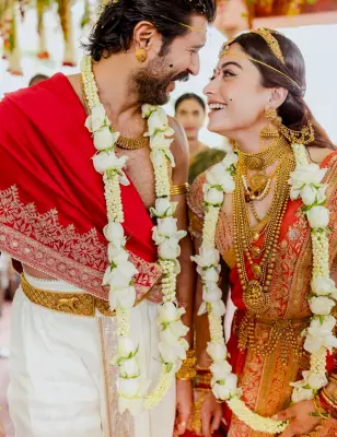 Vijay Deverakonda and Rashmika Mandanna's Wedding Revives Temple Jewellery Trend