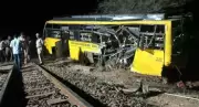 25 Students Injured as Goods Train Rams College Bus at Unmanned Crossing in Karur