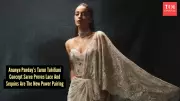 Ananya Panday Redefines Saree Couture in Tarun Tahiliani's Iconic Design