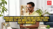Bengaluru Startup's Viral Job Ad Sparks Debate Over Age, Salary & Lifestyle Demands