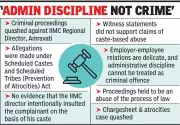 Bombay High Court Quashes Atrocities Act Case Against IIMC Director