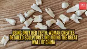 Chinese Artist Chen Qin Creates Viral Carrot Sculptures Using Only Her Teeth