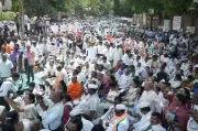 Congress-VBA Joint March in Nagpur Demands RSS Seek PM Modi's Resignation Over Epstein Files