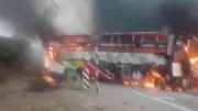 Deadly Bus-Truck Collision and Fire in Andhra Pradesh's Markapuram District