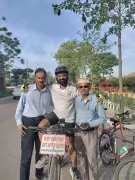 Delhi Police Officer's 4,500km Solo Cycle Yatra Promotes Organ Donation Nationwide