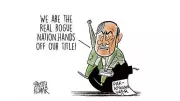 DH Toon Satirizes Global Hypocrisy, Labels a 'Real Rogue Nation'