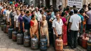 Dhanbad Residents Block Road in Protest Over LPG Cylinder Shortage Crisis