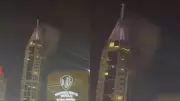 Dubai Debris Incident: Air Defense Interception Causes Minor Damage in Marina Tower
