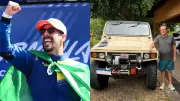 Formula E Champion Lucas Di Grassi Gifts Father Agrale Marrua Jeep for 80th Birthday