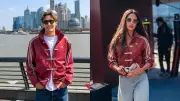 George Russell Takes Chinese GP Sprint Pole, Girlfriend Carmen Mundt Cheers in His Jacket
