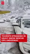 Himachal Pradesh Snowfall Crisis: Tourists Rescued Near Atal Tunnel Amid Orange Alert