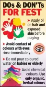 Holi Celebrations Bring Joy but Also Health Risks, Doctors Warn